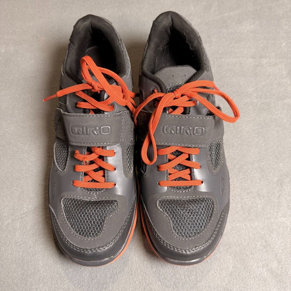 Giro Grynd SPD Cycling Shoes Mens 7.5 with Cleats MTB Spin Indoor Shimano Orange